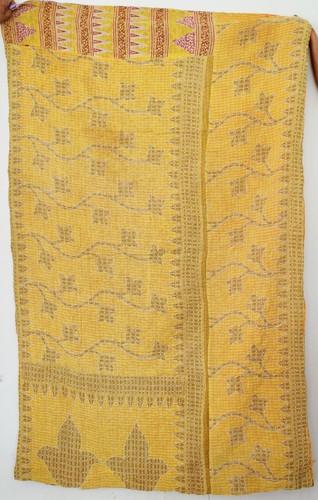 Beautiful Vintage Kantha Quilts Multicolor Bedding Blankets Very High Quality - Picture 2 of 2