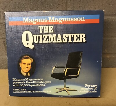 VINTAGE THE QUIZMASTER MAGNUS MAGNUSSON BBC ENTERPRIZE LTD 1983 SEHR GUTER ZUSTAND