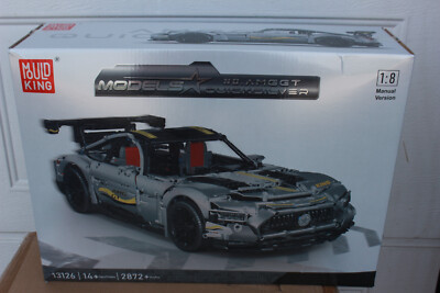 OO Mould King 13126 Sportwagen AMG silber Auto Klemmsteine 2872 pcs Quick Silver
