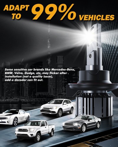 Faro LED Hi/Lo + bombillas antiniebla para Jeep Liberty 2008-2012 Auxbeam Canbus - Imagen 8 de 12