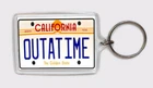 Out A Time License Plate Back To The Future Keychain