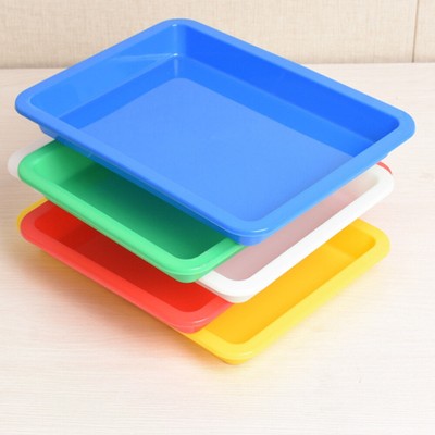  5pcs Plastic Serving Tray Crafts Organizer Trays Multi-use Snack Tray Tea Cup