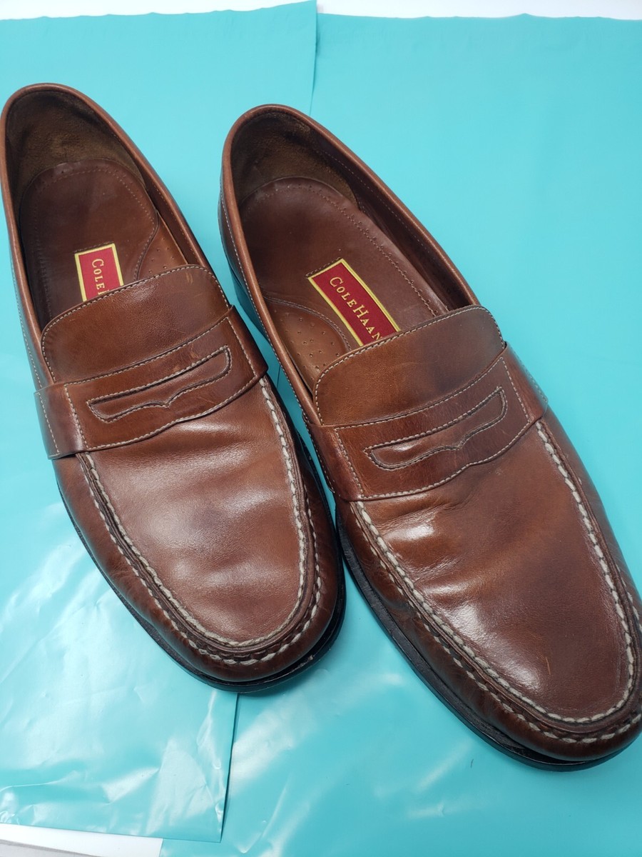 Cole Haan Penny Loafer Slip On Shoe Size 10.5 M Brown Leather C04815 Cole Haan Mens 10.5 Hudson Penny Loafer Slip-On Shoes Brown  main image 2