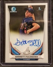 2014 Bowman Chrome Draft Pick Autographs Garrett Fulenchek Atlanta Braves