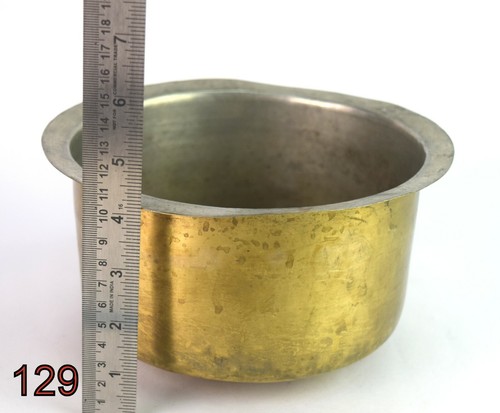 Antique Indian Brass Handcrafted Kitchen Vessel/Pot Nice Collectible. G66-773 - Picture 8 of 8