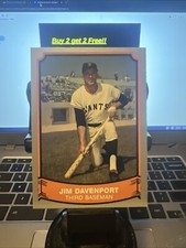 JIM DAVENPORT 1989 PACIFIC TRADING CARDS BASEBALL LEGENDS # 118