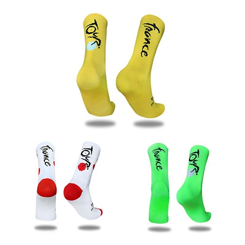 Compression Nylon Outdoor Socks - Knee-High Breathable Sports Cycling Footwear - Image 2 of 4