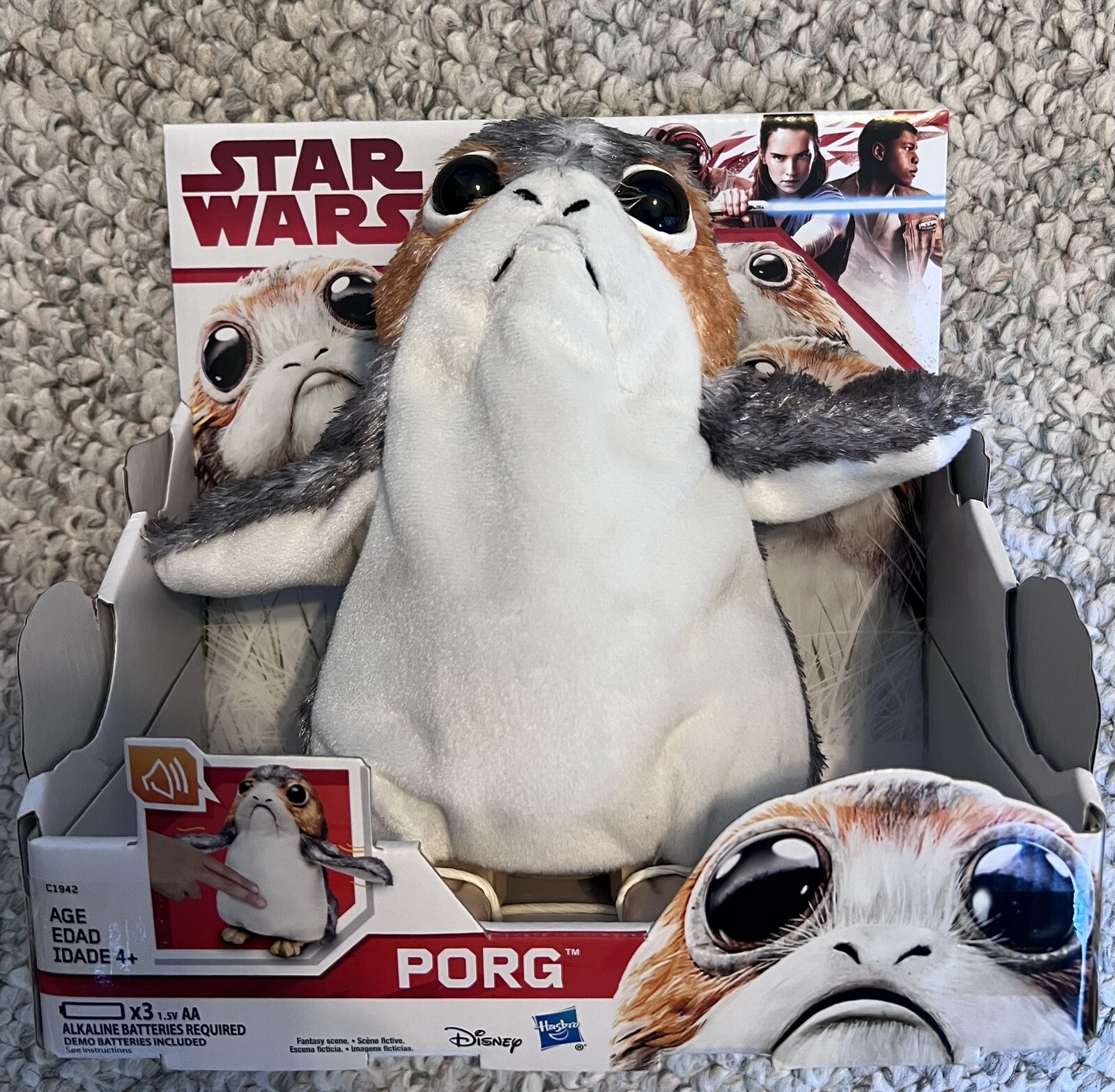 HASBRO STAR WARS THE LAST JEDI PORG ELECTRONIC INTERACTIVE P
