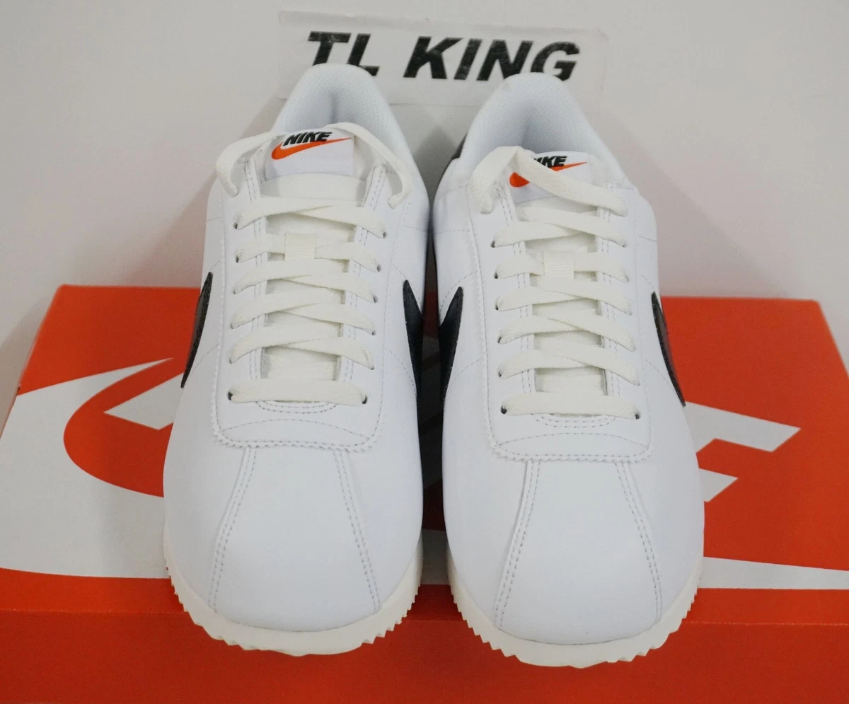 Nike cortez deals white black orange