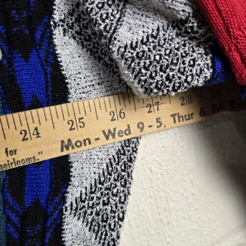 Vintage St Croix Knits Colorful Geometric Cosby Pullover Striped Sweater Mens XL - Picture 8 of 8