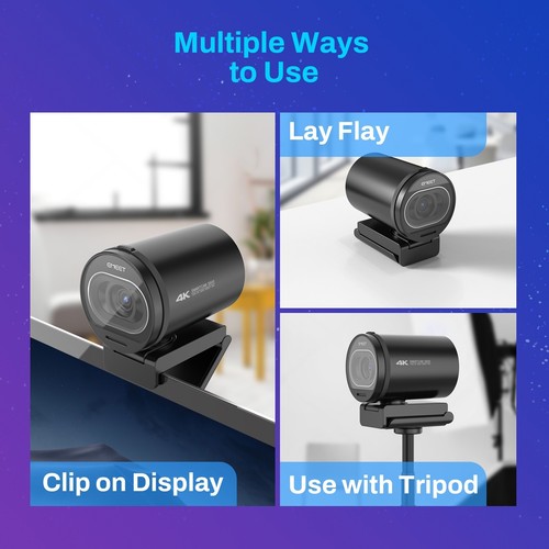 4K Streaming Webcam with Microphone EMEET S600 Ultra HD 60FPS AutoFocus Camera - Picture 11 of 12