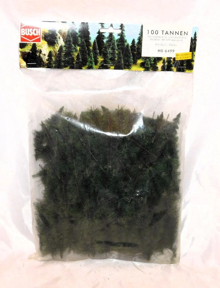 Busch 6499 Pine Trees 100 All Scale Assortment 2-3/8" to 4-11/32" Tall N HO O S - Image 3 of 4