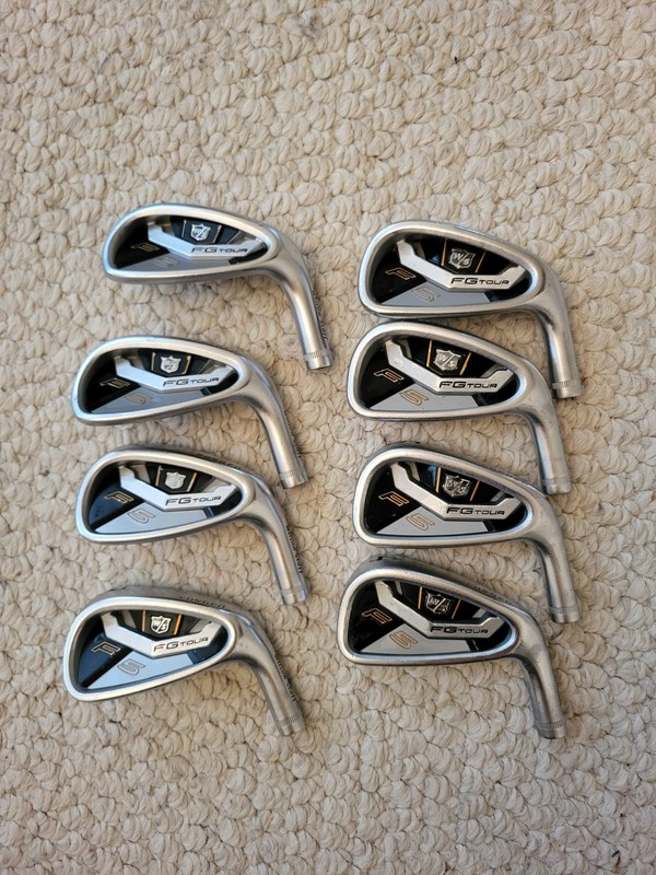 WILSON FG TOUR F5 4-GW FORGED IRON HEADS .355 R/H DEMOS NICE SHAPE!!
