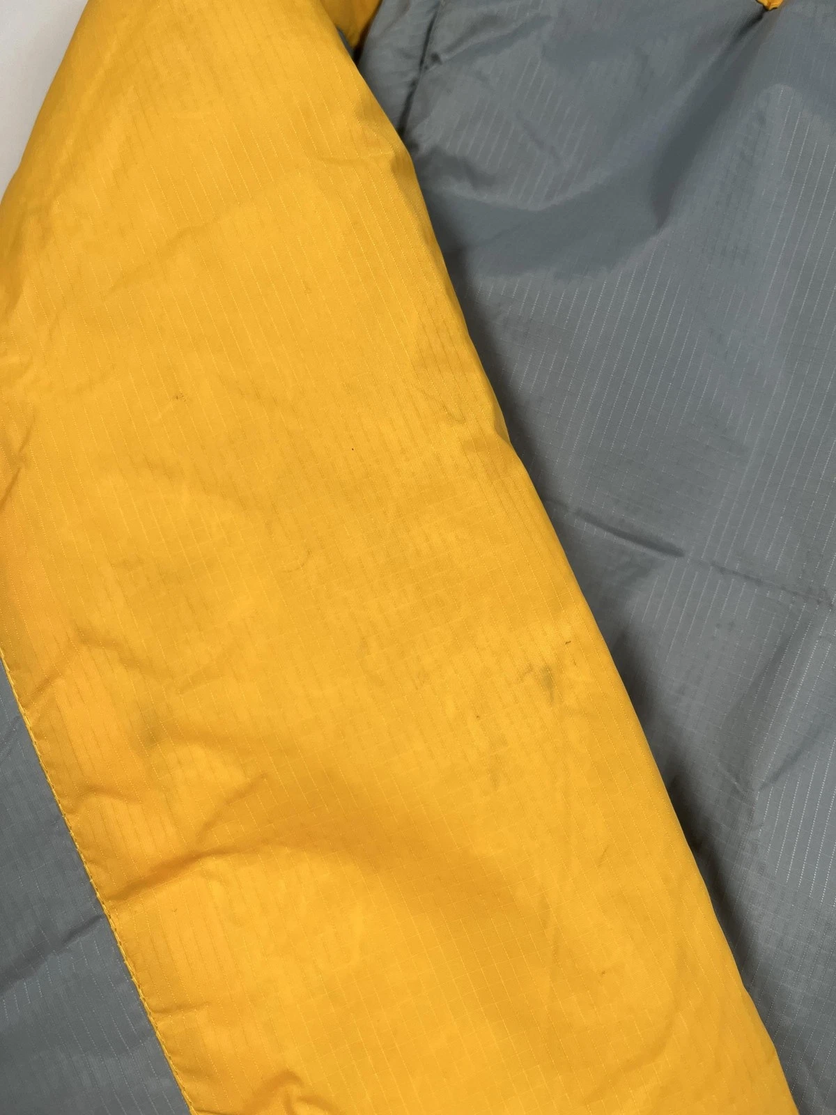 Starter Jacket Mens XL Gray Yellow Down Puffer Insulated Winter Zip STM1183NC image 11