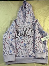 Baby Gap Sweater Artistic Crayons Paint Hearts NWT Sz 4T