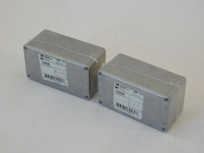HAMMOND MANUFACTURING *Lot of 2* Hammond 1550D Die Cast Enclosure 4.5"L x 2.5"W x 2.2"D - NEW Surplus!