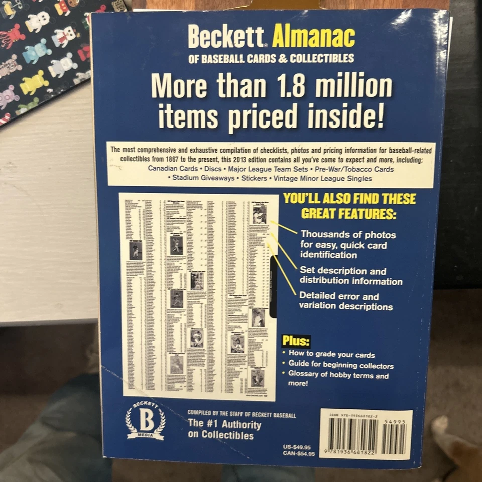 BECKETT ALMANAC OF BASEBALL CARDS AND COLLECTIBLES: 2013 By Brian Fleischer *VG* - Image 4 of 4