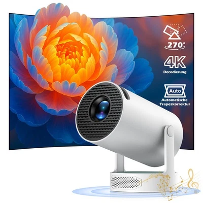 Mini Beamer 4K UHD Heimkino Projektor LCD 5G WiFi Bluetooth Android Taschenkino - Bild 1 von 4
