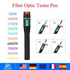 20KM 80KM Visual Fault Locator,Red Light Fiber Optic Cable Tester Meter