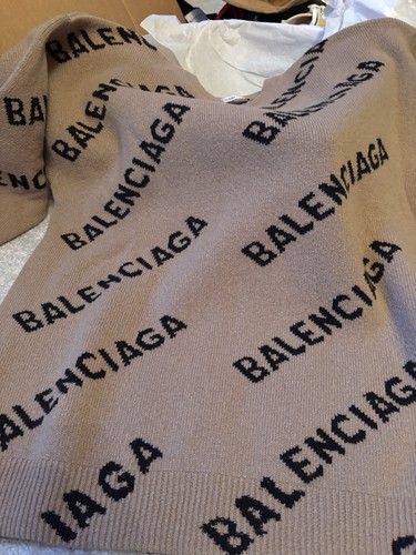 Balenciaga All Over Logo Sweater