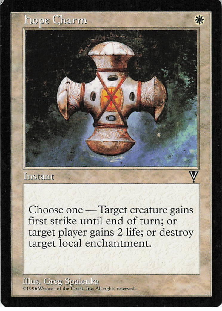 Hope Charm Common Visions Magic: The Gathering LP