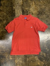 Size Medium - 90s Red Champion Polo Shirt Made In USA Single Stitch