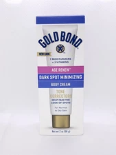 Gold Bond Age Renew Dark Spot Minimizing Body Cream with Aloe 2oz Tube