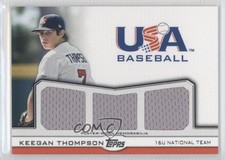 2011 Topps USA Baseball Team Triple Relics 218/240 Keegan Thompson #TR-KT 0s3