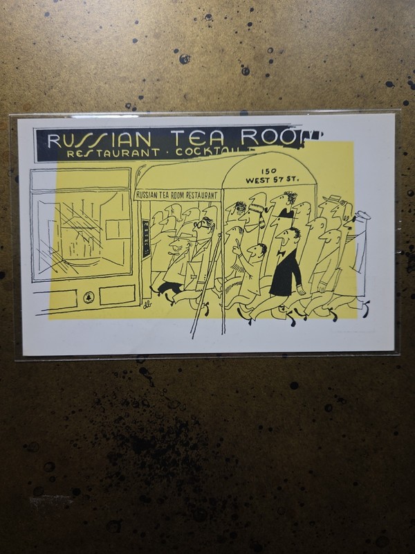 Russian Tea Room Vintage Postcard