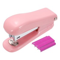 FüR Mini-Desktop-HeftgeräT Mit 1000 Standard 26/6 Klammern, 25 Blatt, Rosarot