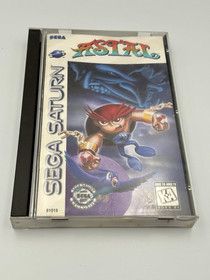 Sega Saturn ASTAL video game, case, and manual. Untested. No registration card.