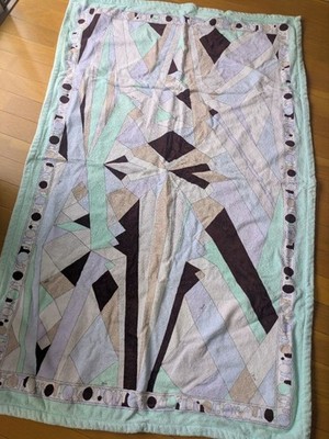 Emilio Pucci Cotton Beach Towel Terry Cloth Cotton Saxophone Blue From Japan