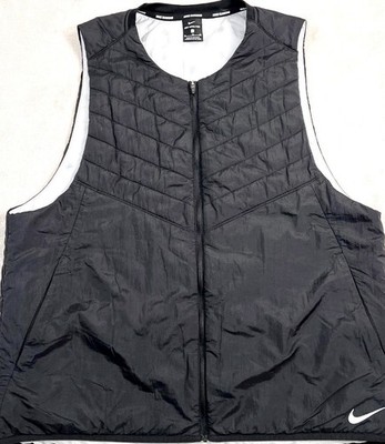 Nike AeroLayer Running Gilet Black Mens Vest M NEW Reg $110