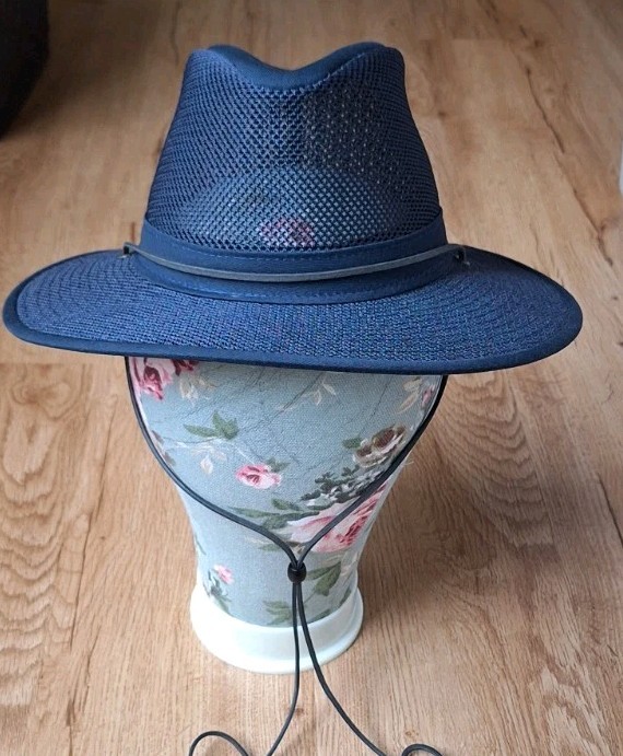 Henschel Hat Aussie Breezer Mesh Hat USA Navy Small Outback 