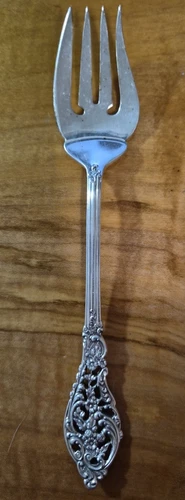 REED/BARTON STERLING Florentine Lace Salad Fork 6 3/8" PRICED BELOW MELT VALUE