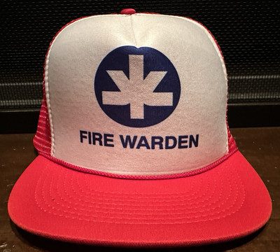 FIRE WARDEN Hat - Kimberly Clark Vintage
