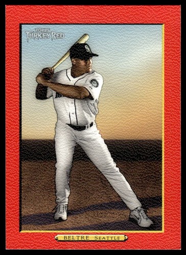 Adrian Beltre 2005 Topps Turkey Red White Uniform Red Border #102 Mariners