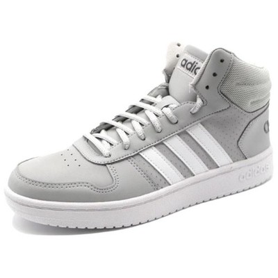 [FW4477] -Men- adidas neo Hoops 2.0 舒适 中帮 板鞋 男女同款 灰