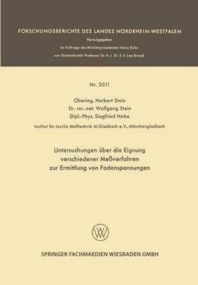 Untersuchungen ber die Eignung verschiedener Meverfahren zur Ermittlung von Fade