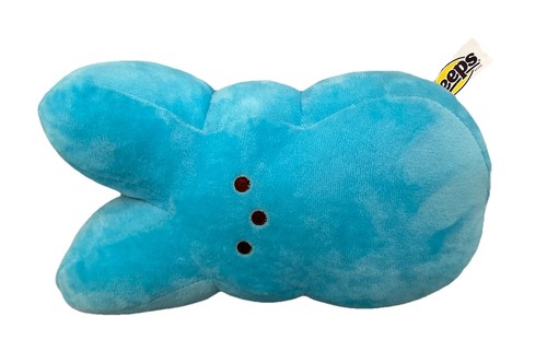 PEEPS Marshmallow Plush Bunny Easter Gift Soft Blue Fluffy Pillow 10’’ - Picture 8 of 10
