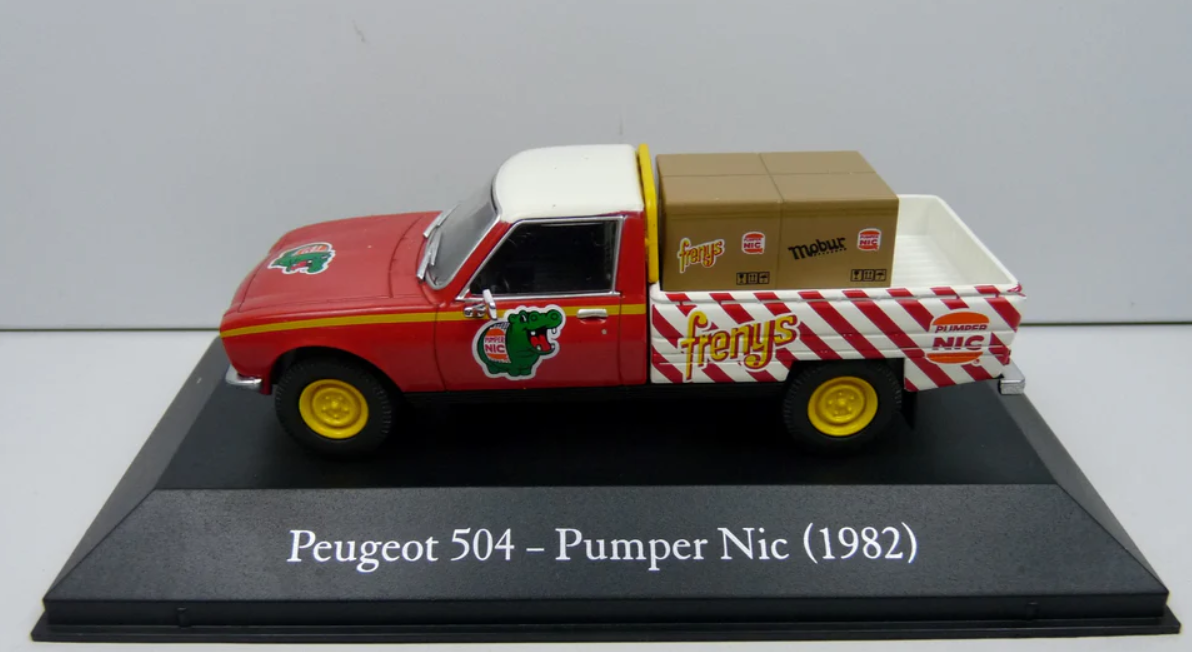 Peugeot 504 Pumper Nic (1982) ArgentinianCar Model Toy Diecast Salvat 1:43 Scale
