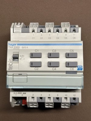 Hager TXA 206B Schaltaktor 6fach KNX Bus 6x10A