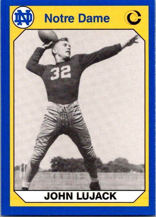 1990 Collegiate Collection Notre Dame #80 John Lujack