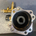Pressure Washer Pump/Manifold Assembly Metal Brass w/ Control Knob & Fittings — photo 1