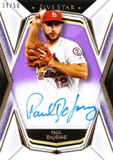 2019 Topps Five Star Paul Dejong Autograph Purple 50 /34