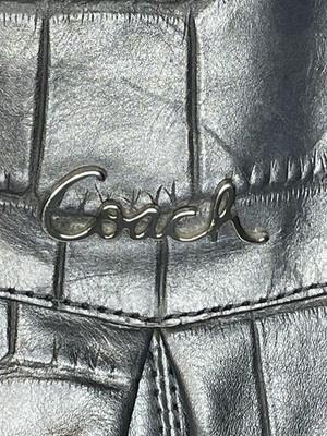 COACH Purse Ashley Embossed Croc Large Satchel Bag #F17661 | eBay