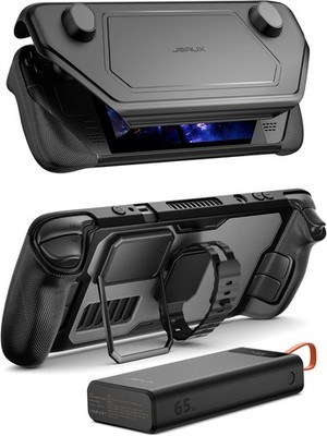 Modulares Steam Deck Case mit 20000mAh Powerbank - Schutzhülle Frontabdeckung