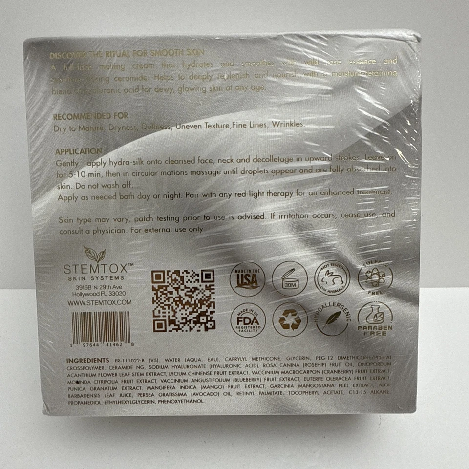 Stemtox Hydra Silk hidratación facial completa | 3,38 oz/100 ml Foto 2 de 4