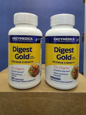Enzymedica Digest Gold Maximum Strength 180 Capsules 2 Pack
