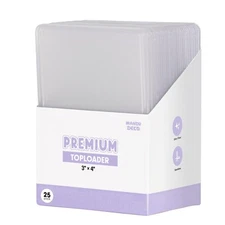 Toploaders for Kpop Album Photocards or Trading Cards, 3" x 4" (Pack of 25)